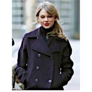 Vince Women's Black Pea Coat